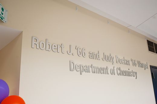 Signage of the new department